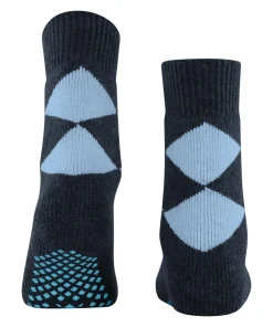 Burlington Cosy Argyle damessokken, blauw (midnight)