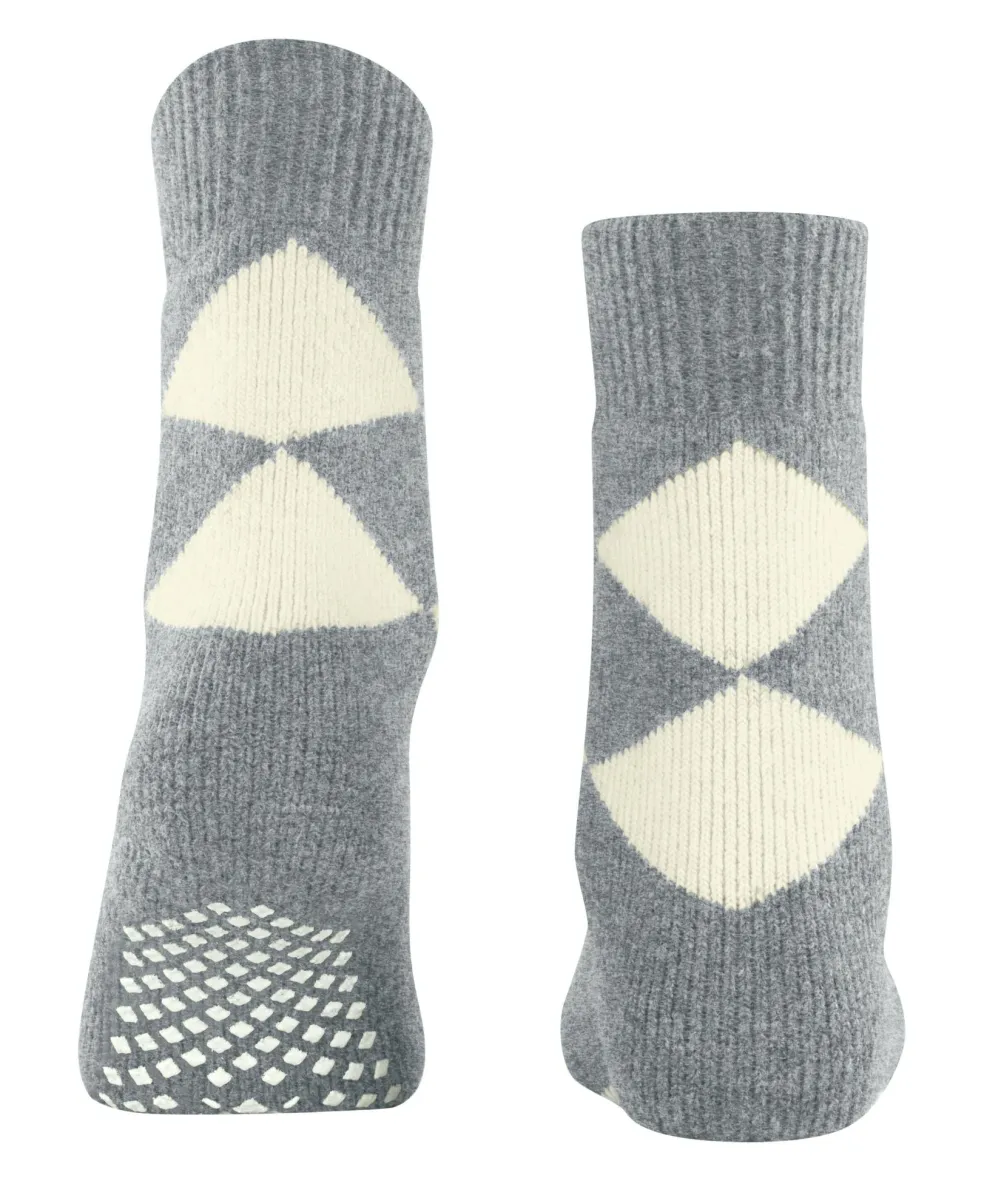Burlington Cosy Argyle damessokken, grijs (grey mel.)