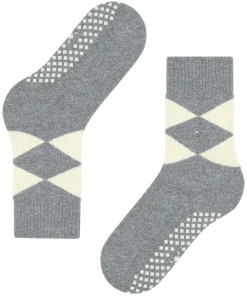 Burlington Cosy Argyle damessokken, grijs (grey mel.)