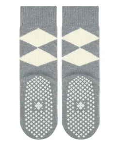 Burlington Cosy Argyle damessokken, grijs (grey mel.)