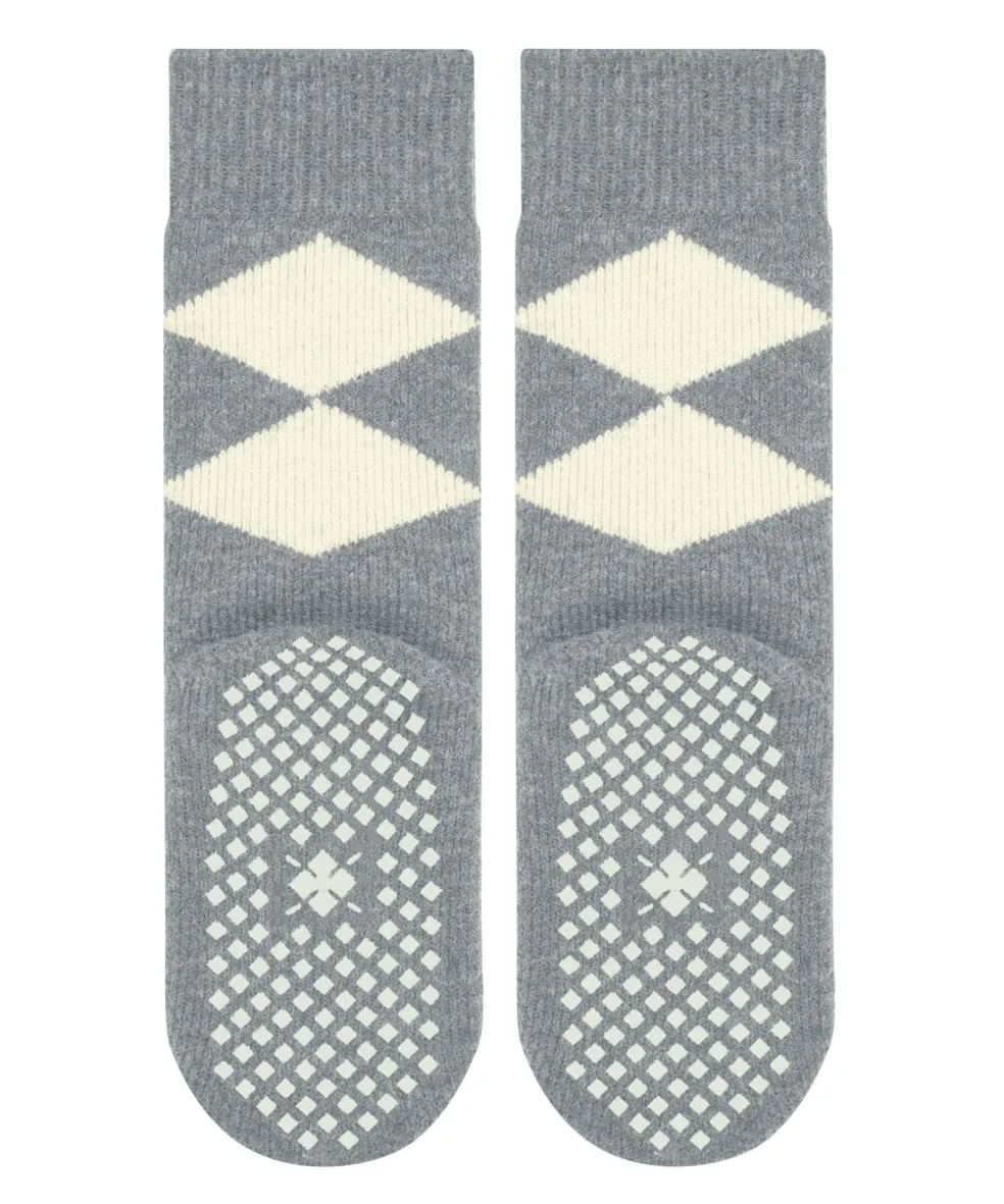 Burlington Cosy Argyle damessokken, grijs (grey mel.)