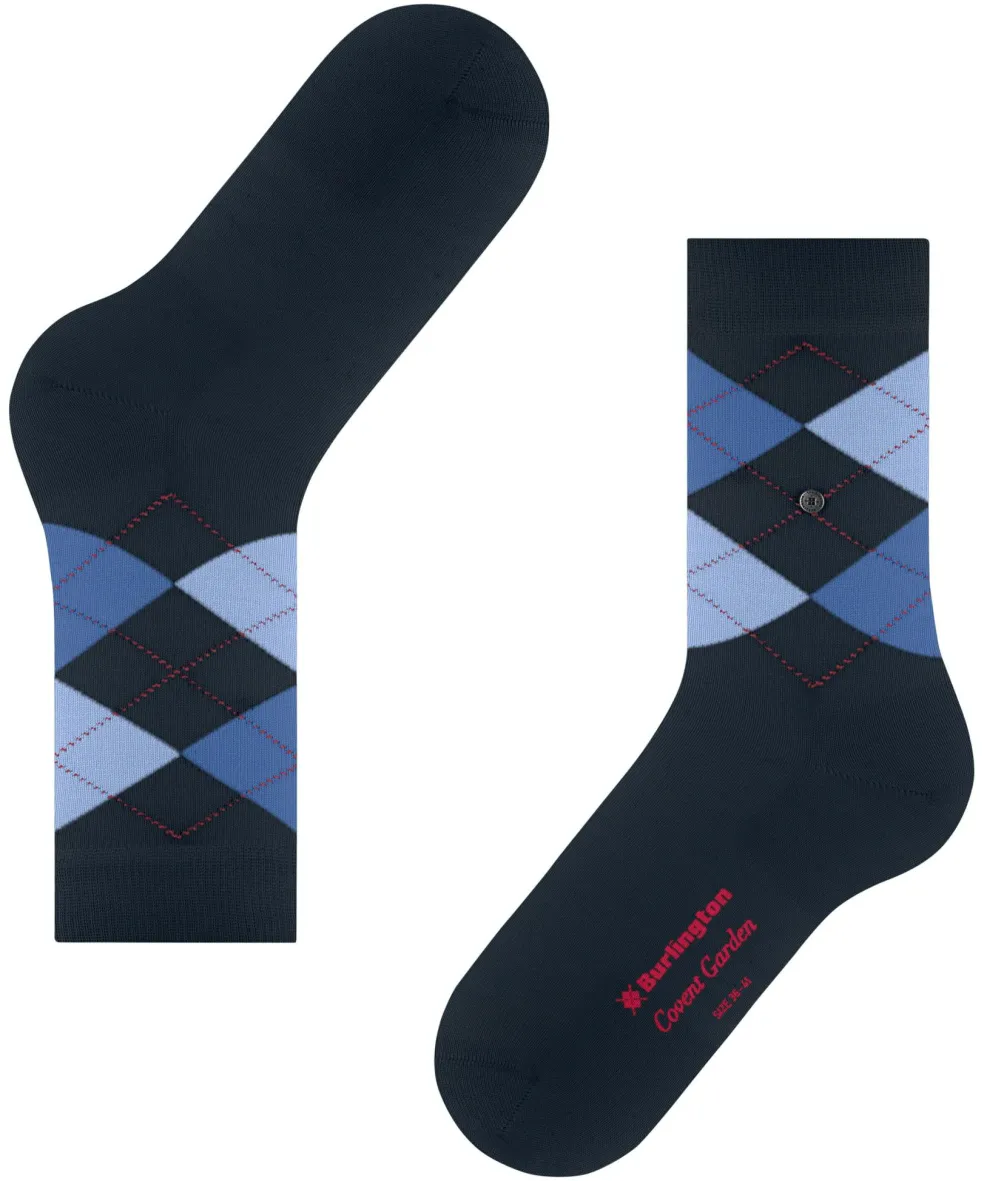 Burlington Covent Garden damessokken, blauw (marine)