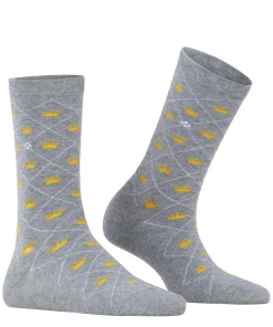 Burlington Crown damessokken, grijs (light grey)