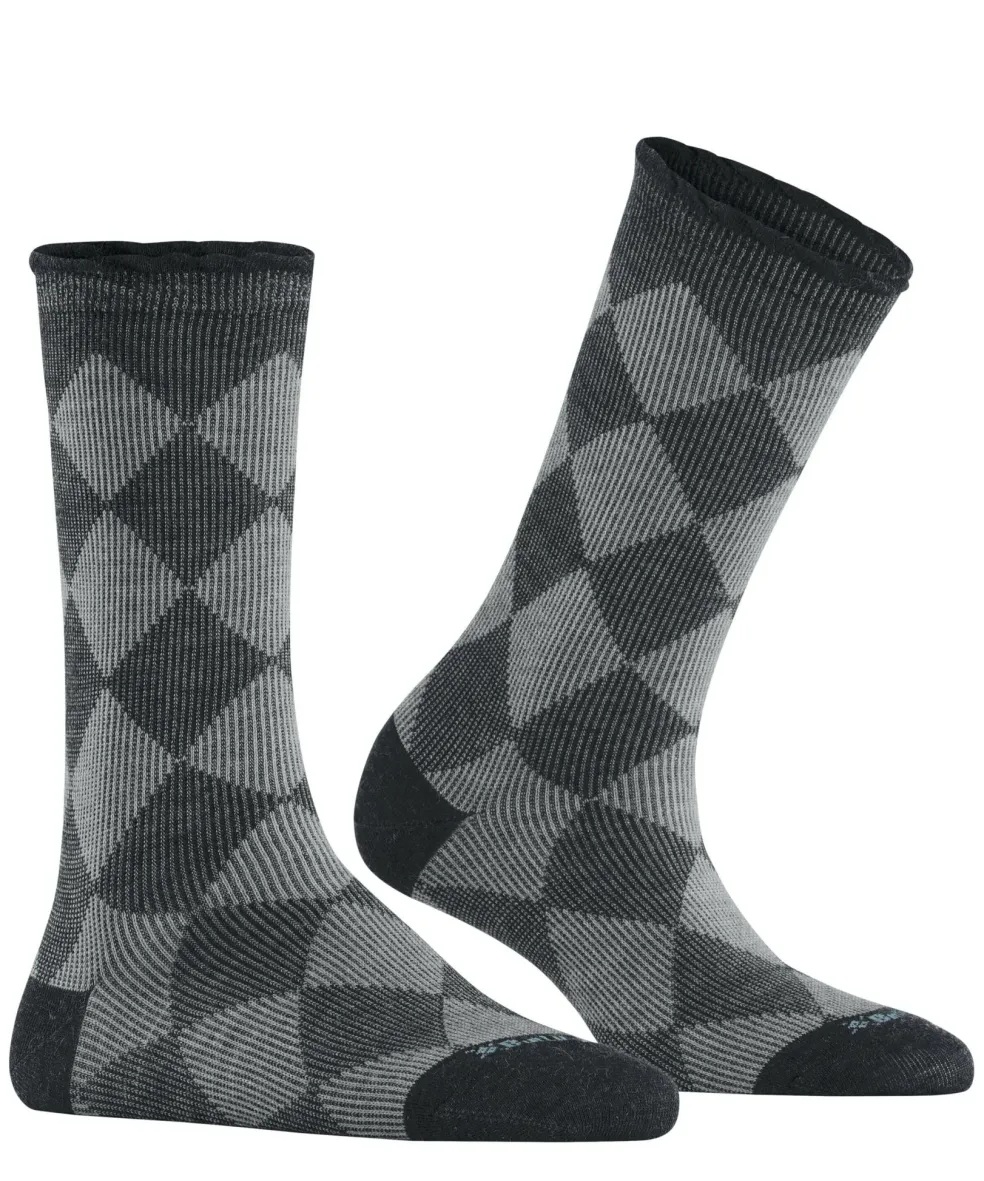 Burlington Dalston damessokken, zwart (black)