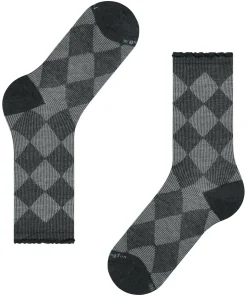 Burlington Dalston damessokken, zwart (black)