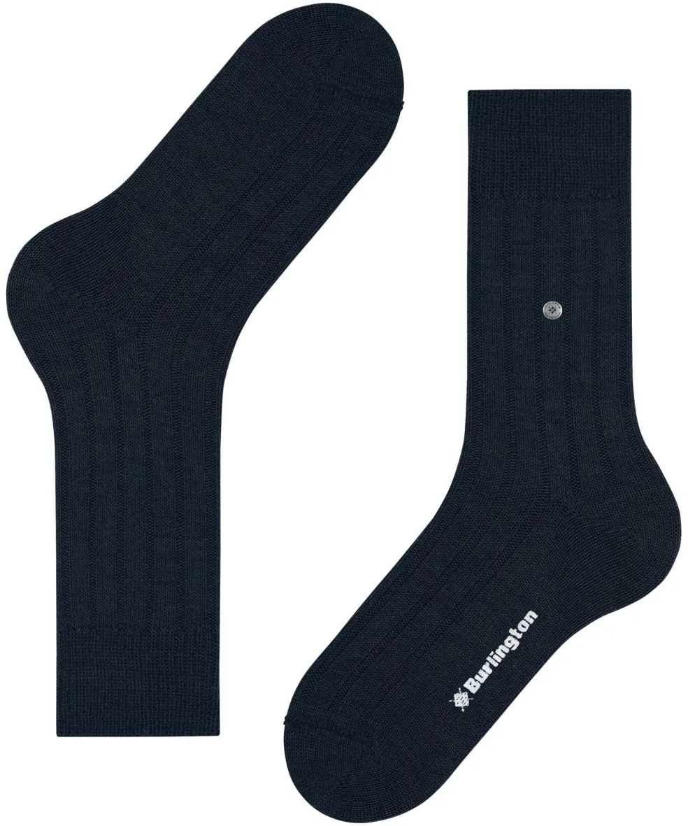Burlington Dover herensokken, blauw (marine)