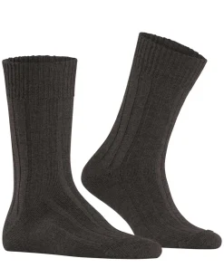 Burlington Dover herensokken, bruin (brown mel.)