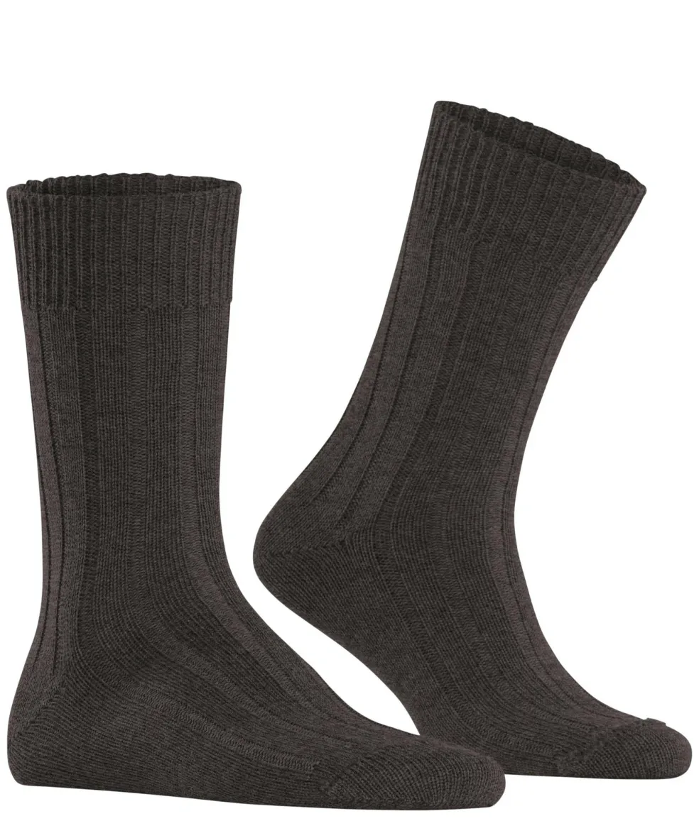 Burlington Dover herensokken, bruin (brown mel.)