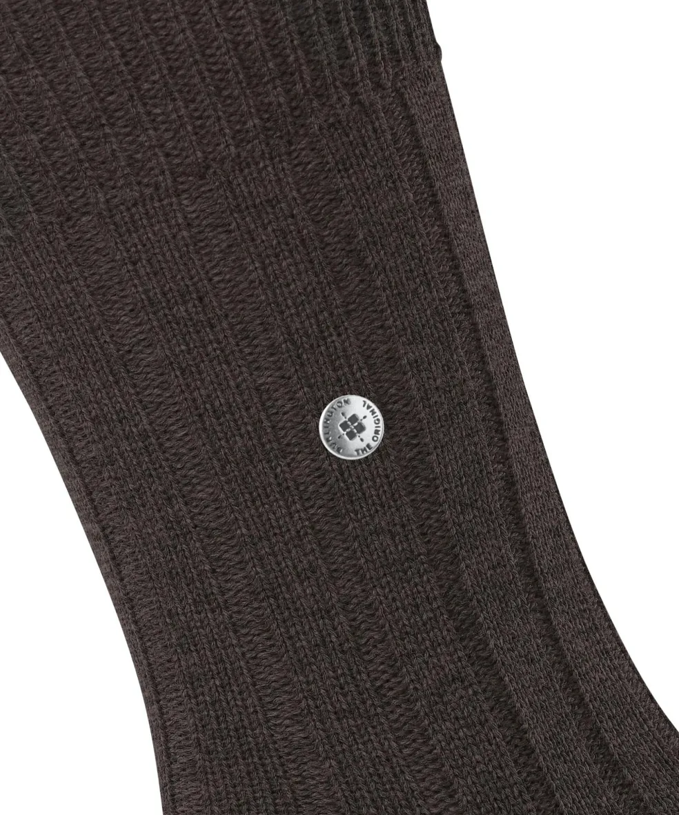 Burlington Dover herensokken, bruin (brown mel.)