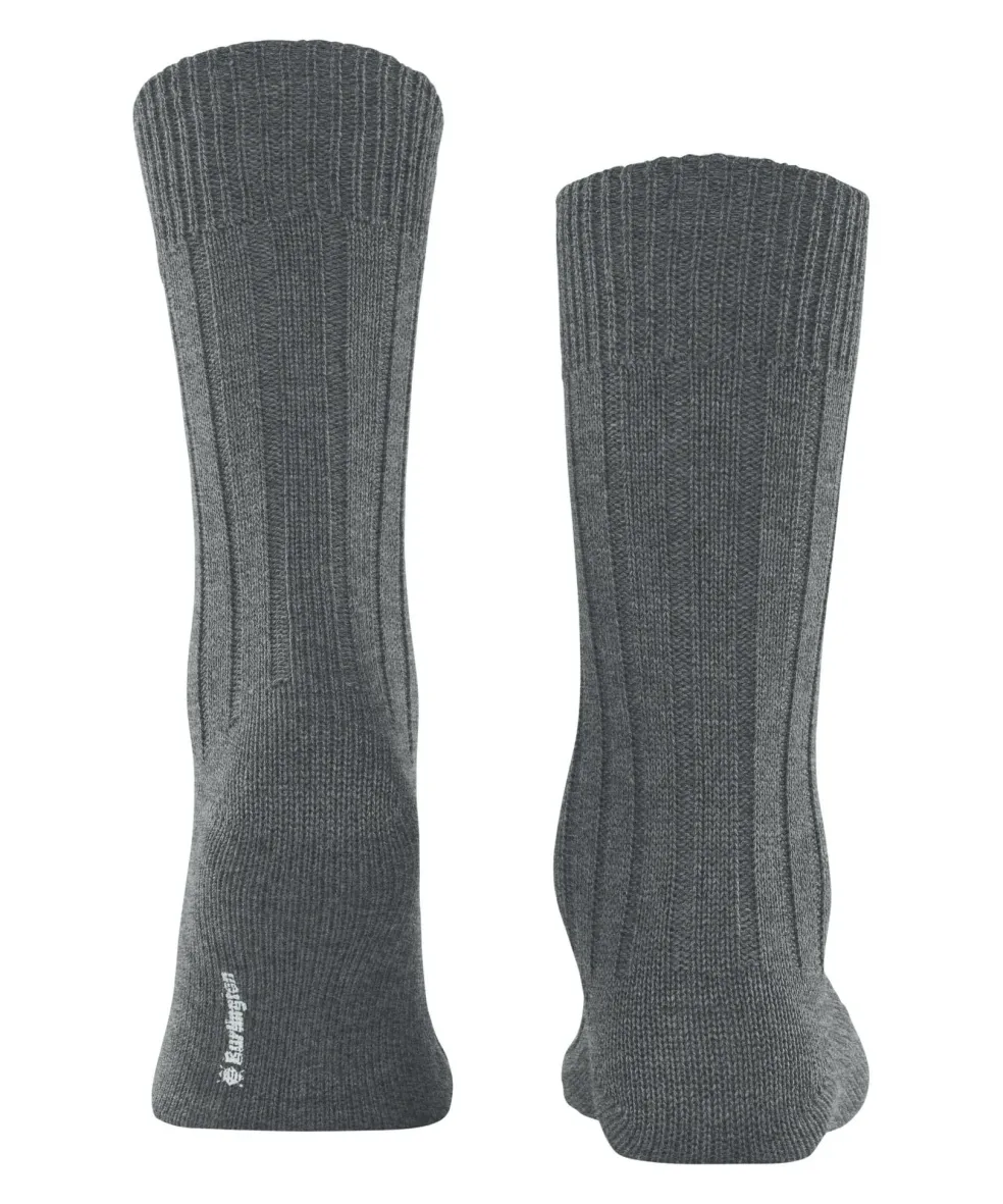 Burlington Dover herensokken, grijs (dark grey)