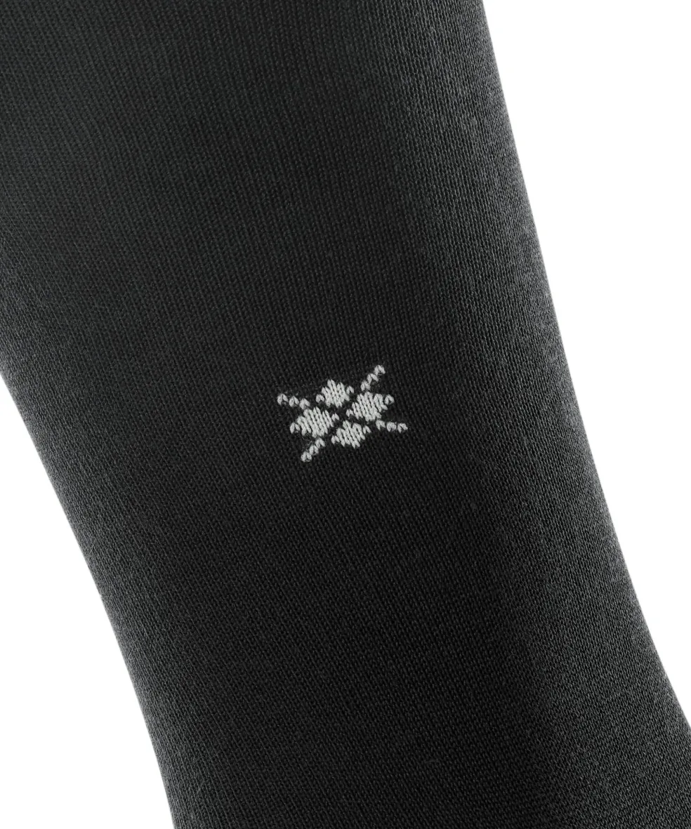 Burlington Dublin heren kniekousen, zwart (black)