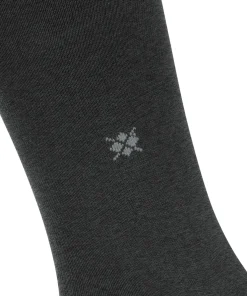 Burlington Dublin heren kniekousen, grijs (anthracite mel.)