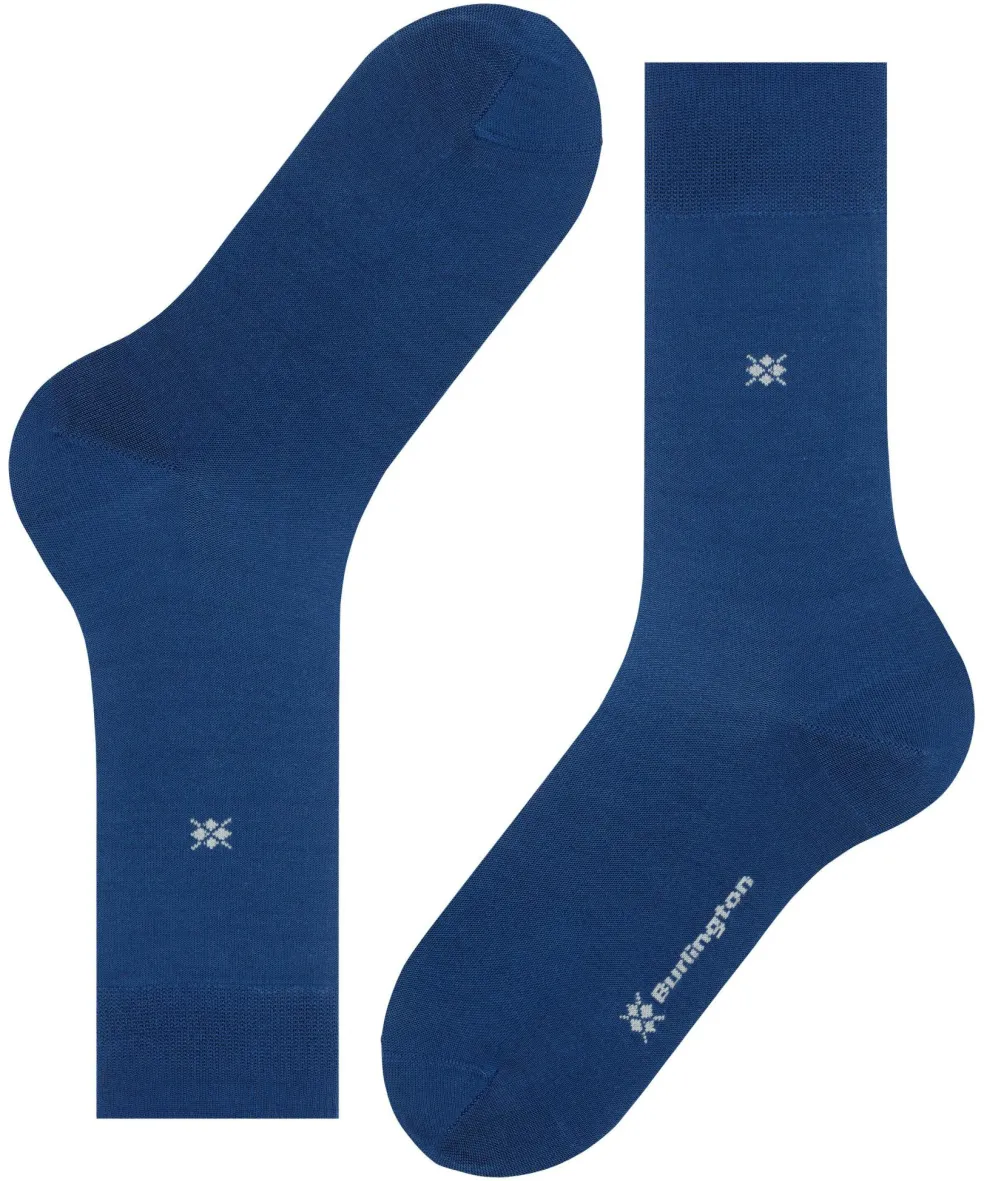 Burlington Dublin herensokken, blauw (night blue)