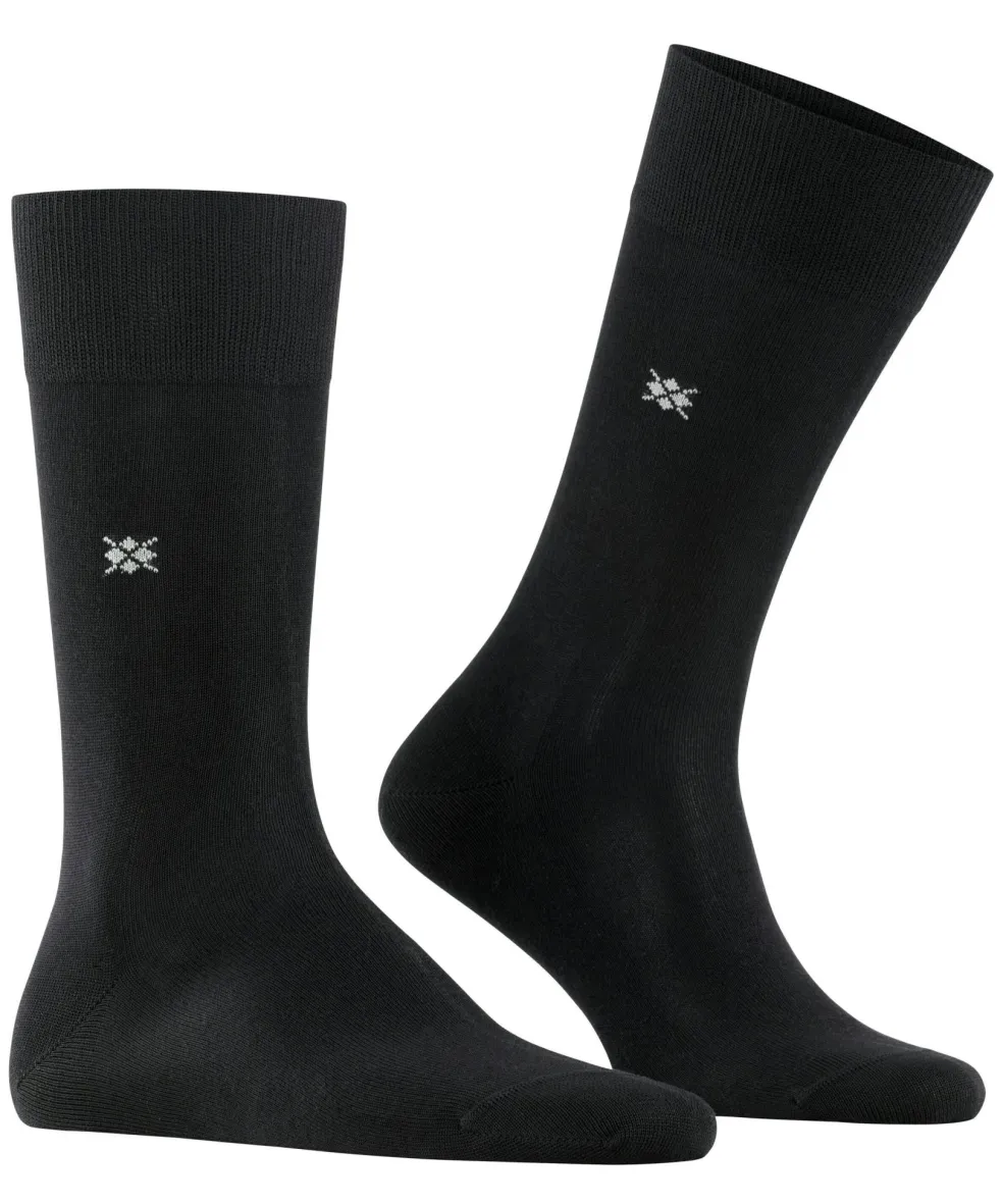 Burlington Dublin herensokken, zwart (black)