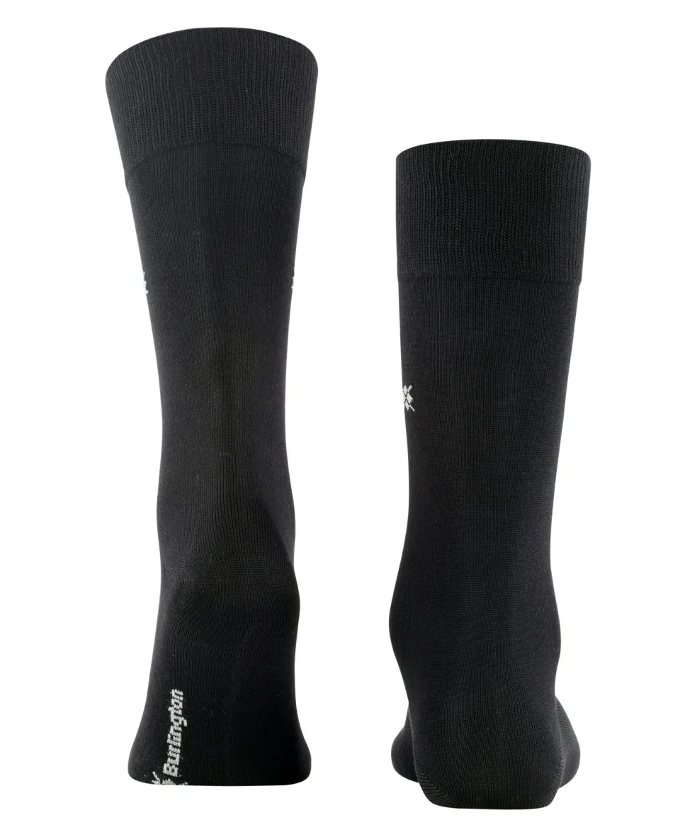 Burlington Dublin herensokken, zwart (black)