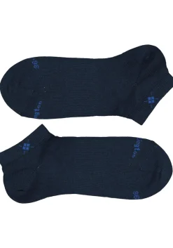 Burlington Everyday dames enkelsokken (2-pack), katoen, marine blauw