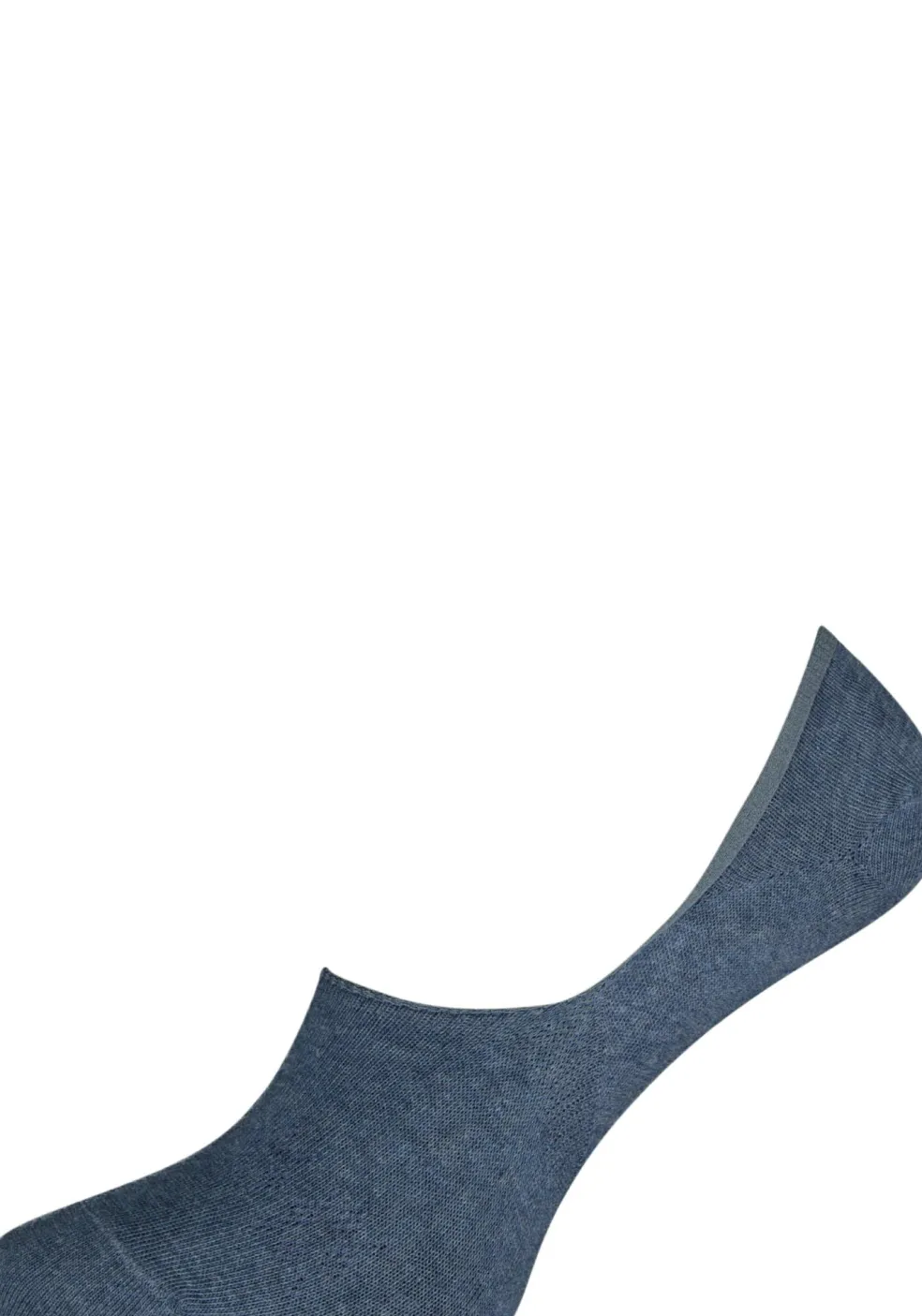 Burlington Everyday dames invisible sokken (2-pack), katoen, jeansblauw (light denim)
