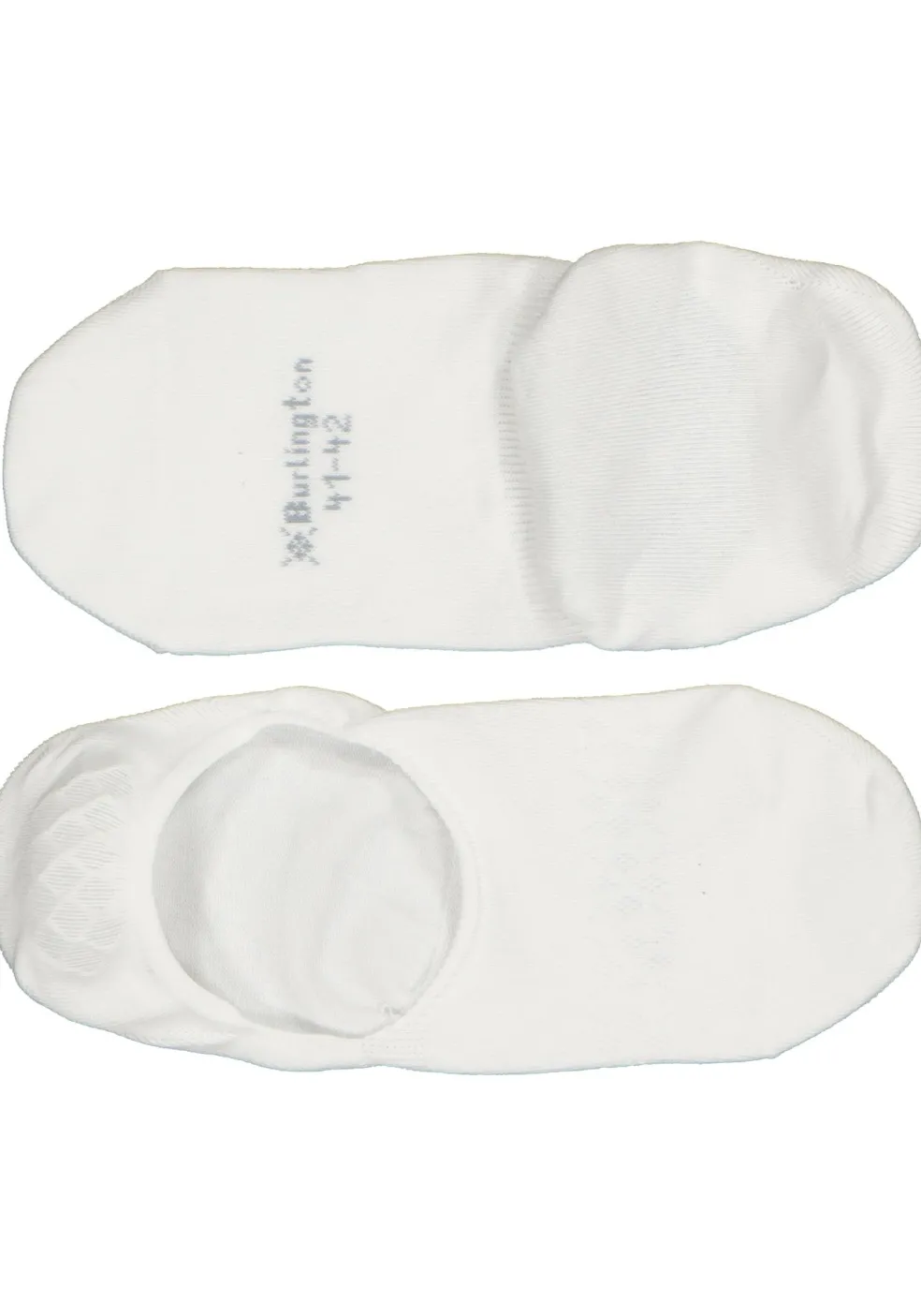 Burlington Everyday dames invisible sokken (2-pack), katoen, wit