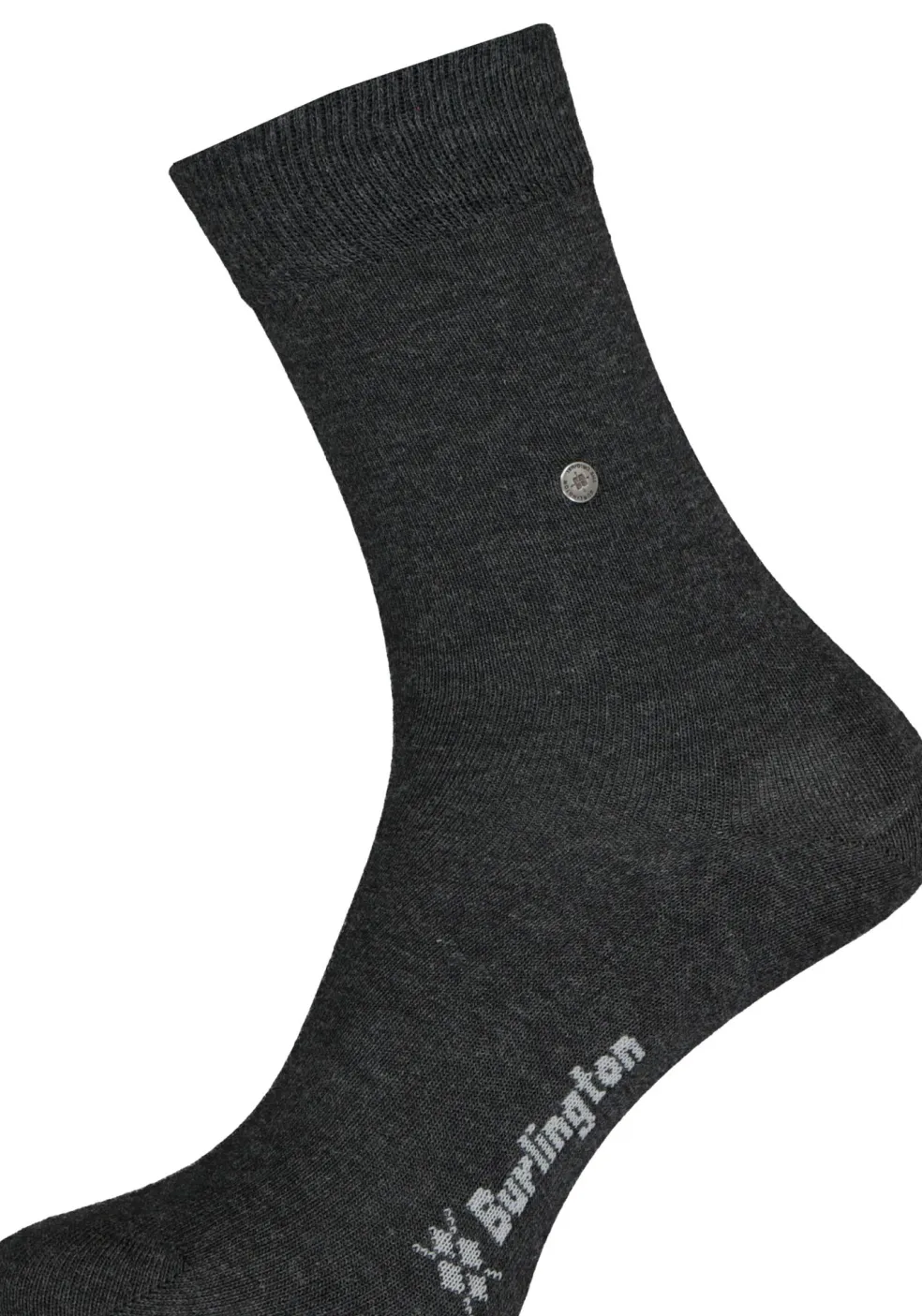 Burlington Everyday damessokken (2-pack), katoen, antraciet en geruit