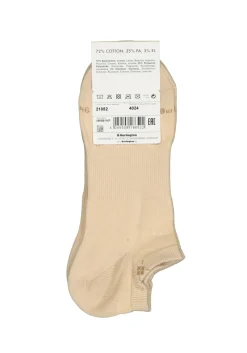 Burlington Everyday heren enkelsokken (2-pack), katoen, beige
