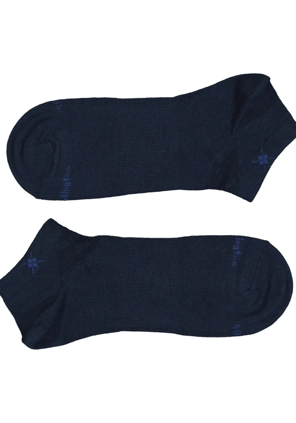 Burlington Everyday heren enkelsokken (2-pack), katoen, marine blauw