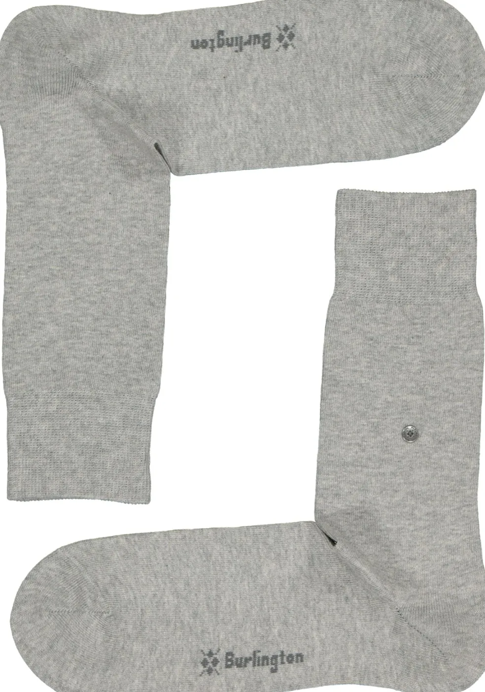 Burlington Everyday herensokken (2-pack), katoen, licht grijs