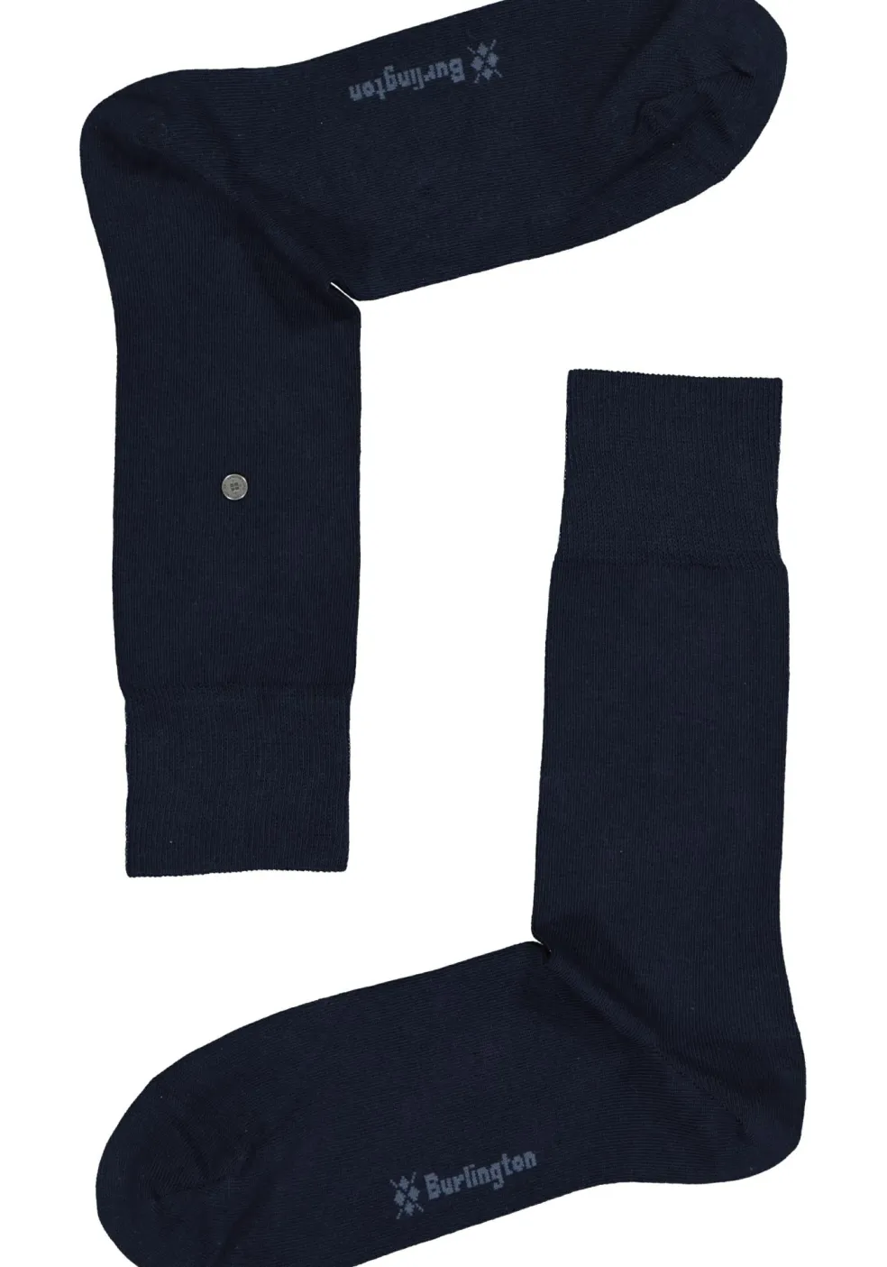 Burlington Everyday herensokken (2-pack), katoen, marine blauw en geruit