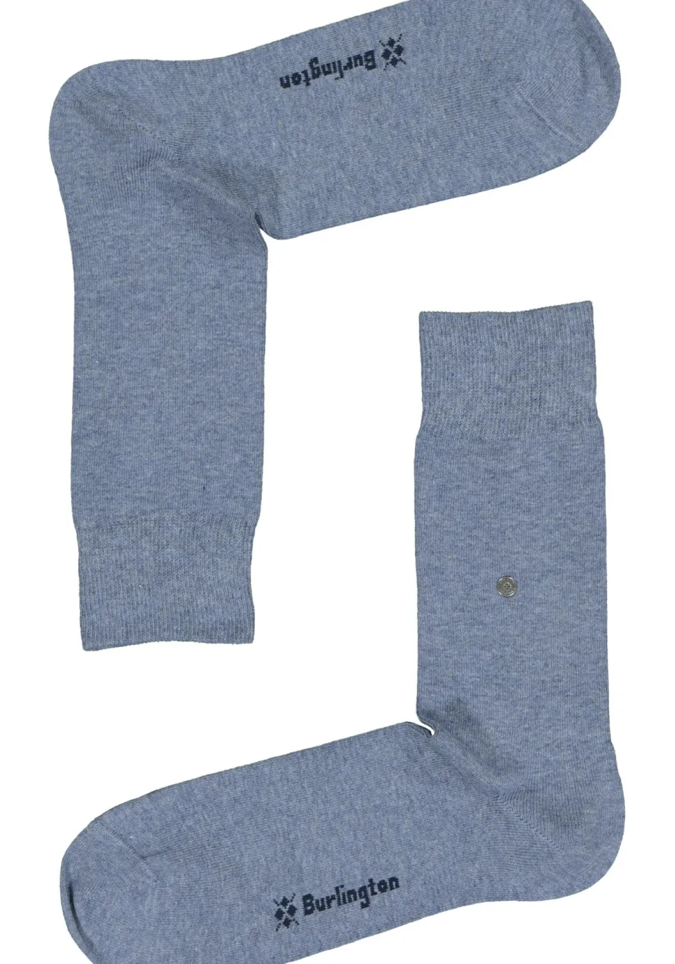 Burlington Everyday herensokken (2-pack), katoen, jeansblauw