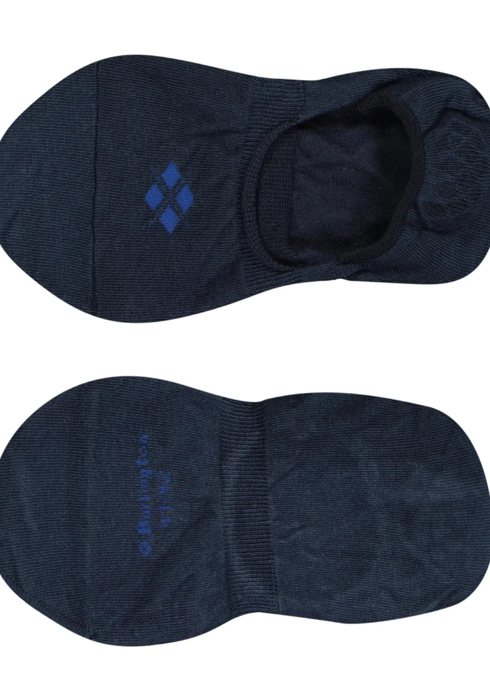 Burlington Everyday invisible herensokken (2-pack), katoen, donkerblauw (marine)