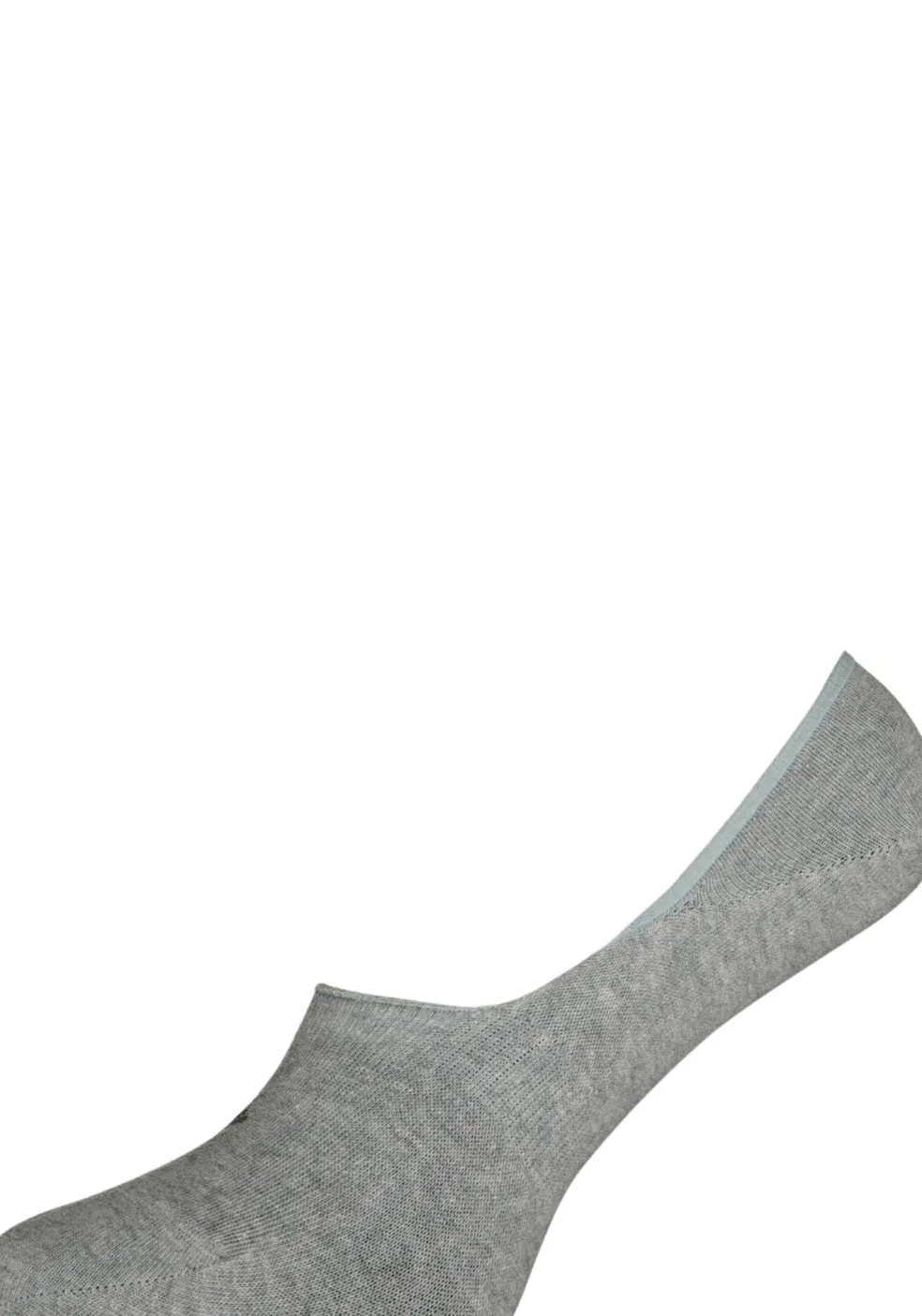 Burlington Everyday invisible herensokken (2-pack), katoen, grijs (light grey)