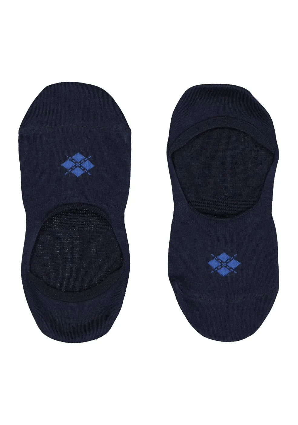 Burlington Everyday invisible herensokken (2-pack), katoen, marine blauw