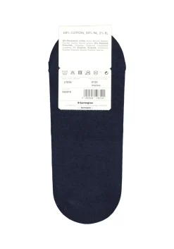 Burlington Everyday invisible herensokken (2-pack), katoen, marine blauw
