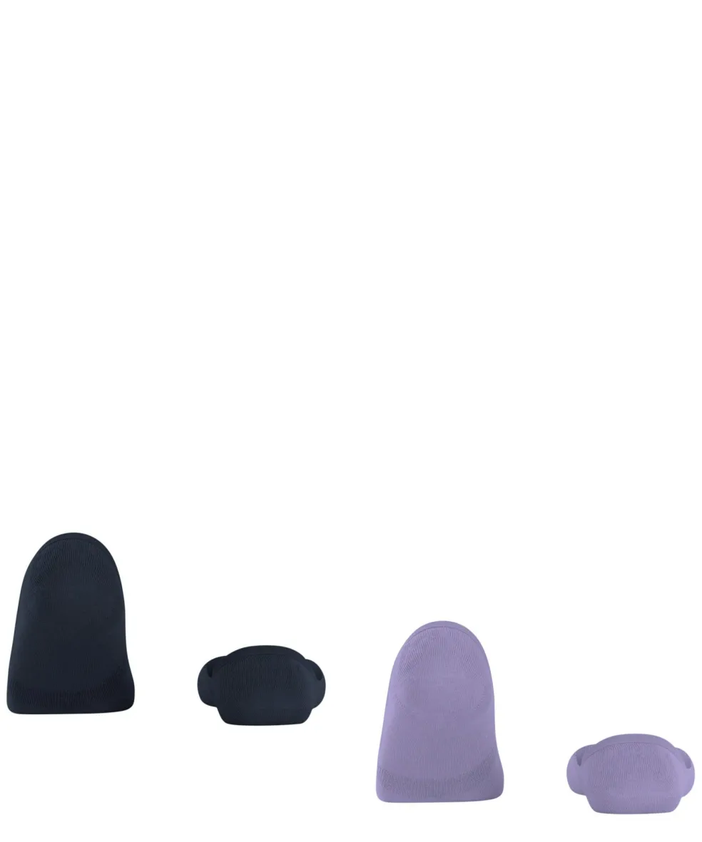 Burlington Everyday 2-Pack dames invisible sokken, paars (light lilac)