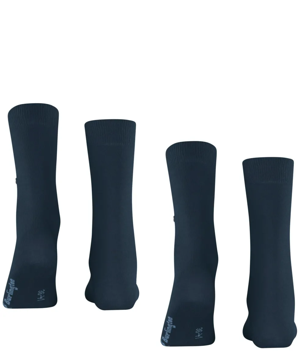 Burlington Everyday 2-Pack damessokken, blauw (marine)