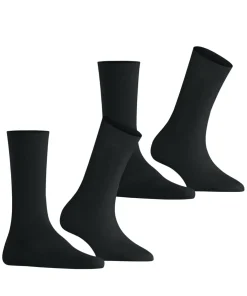 Burlington Everyday 2-Pack damessokken, zwart (black)
