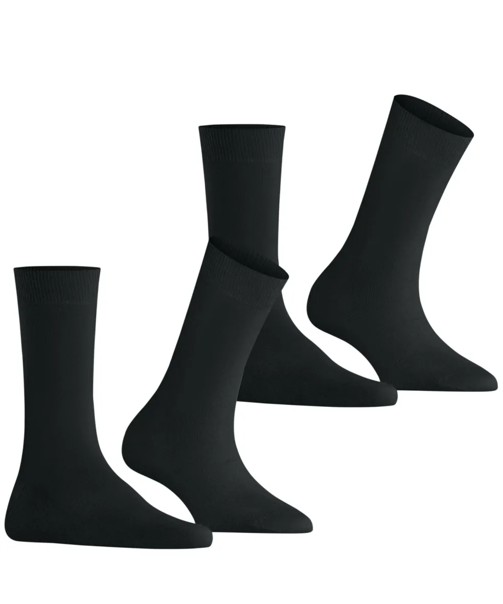 Burlington Everyday 2-Pack damessokken, zwart (black)