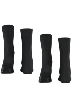 Burlington Everyday 2-Pack damessokken, zwart (black)