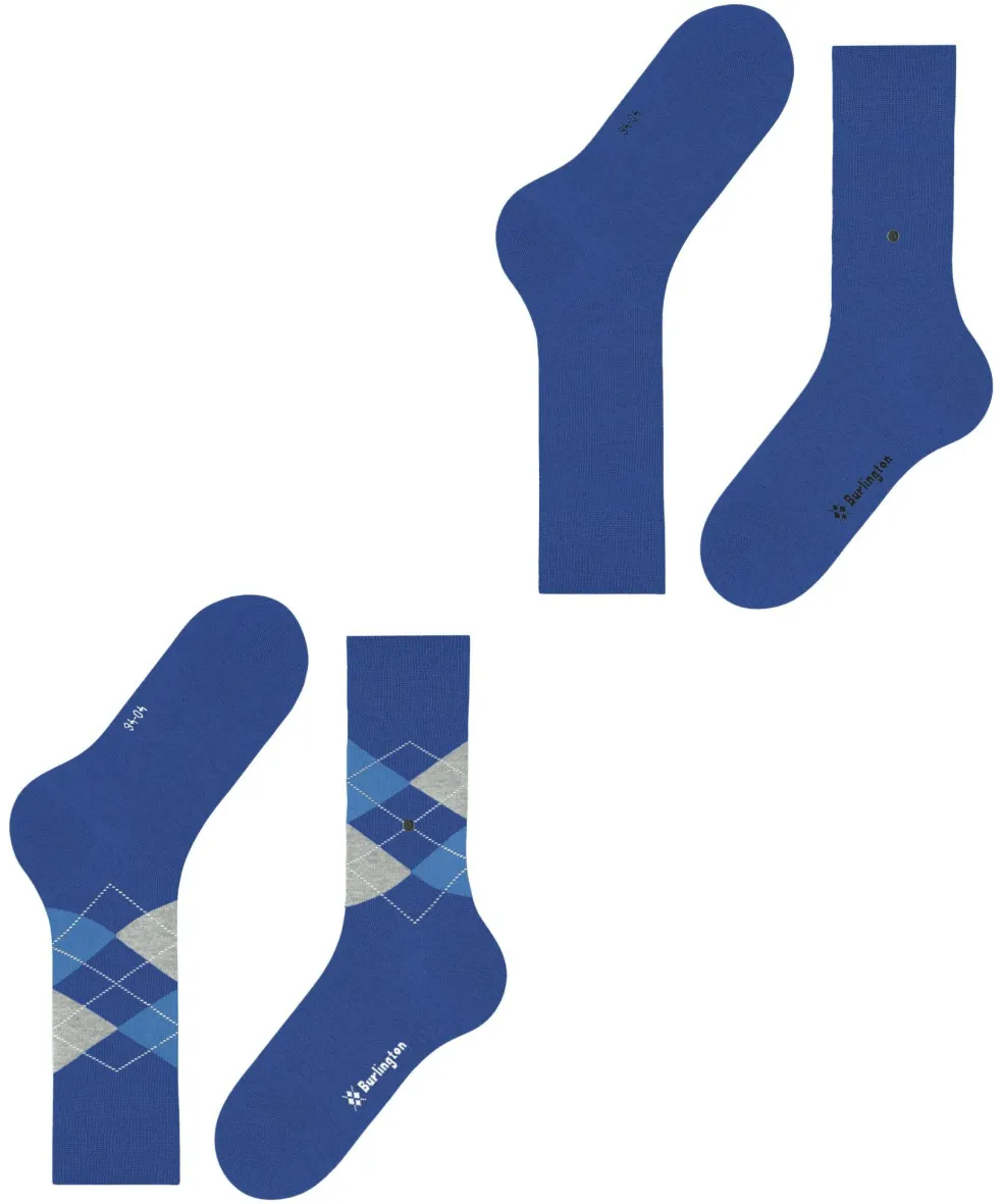 Burlington Everyday 2-Pack herensokken, blauw (night blue)