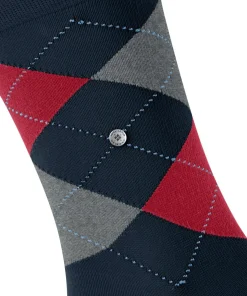 Burlington King herensokken, blauw (marine)