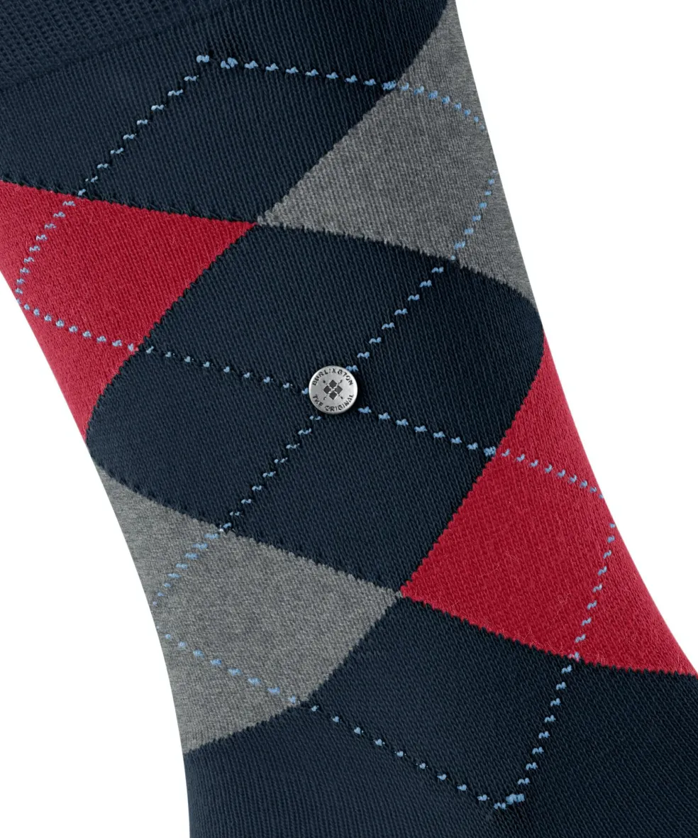 Burlington King herensokken, blauw (marine)