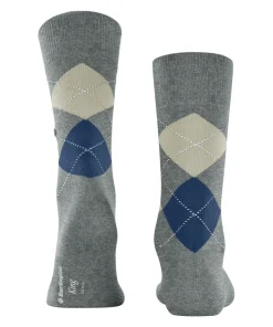 Burlington King herensokken, grijs (light grey mel.)