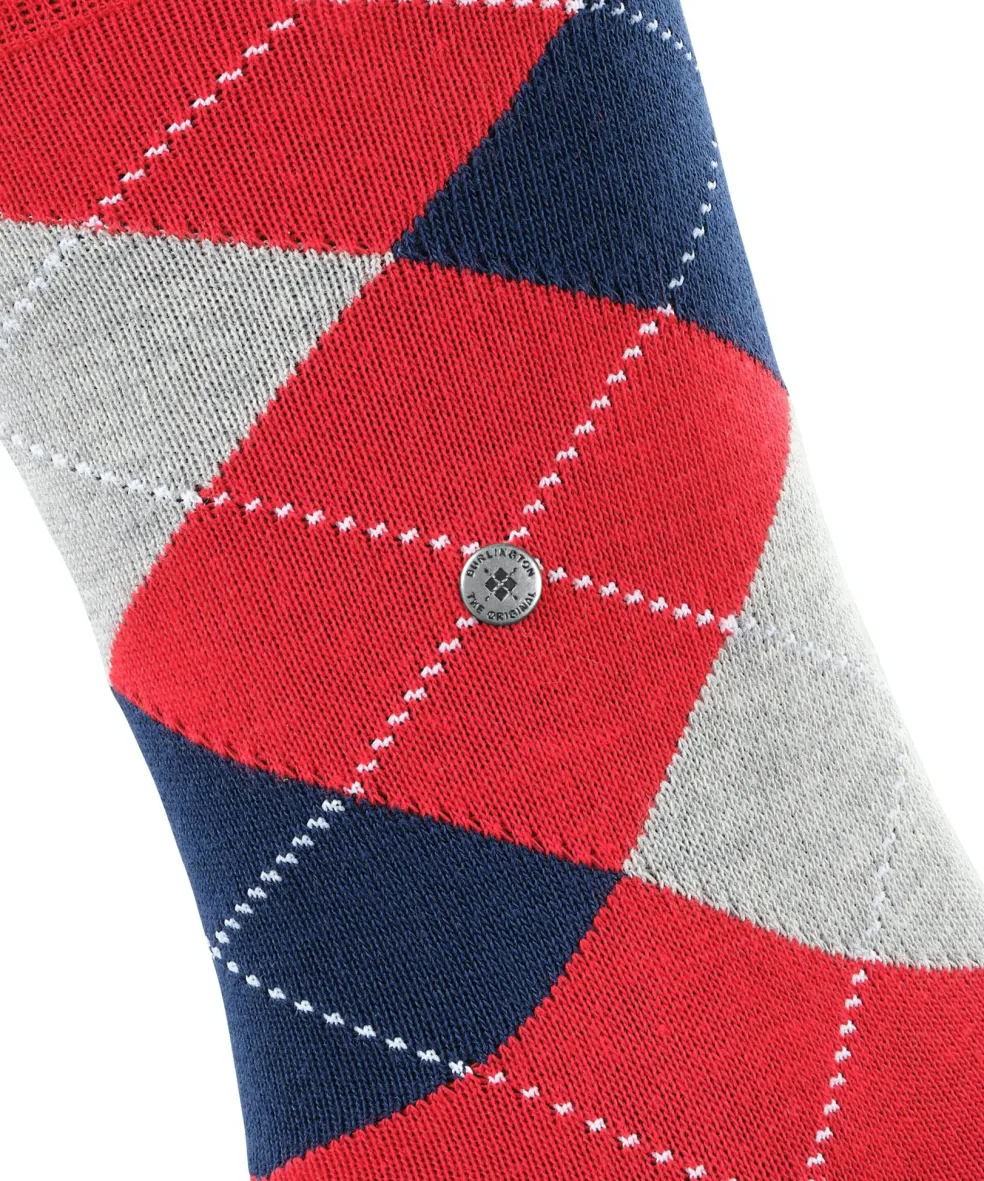 Burlington King herensokken, rood (red pepper)