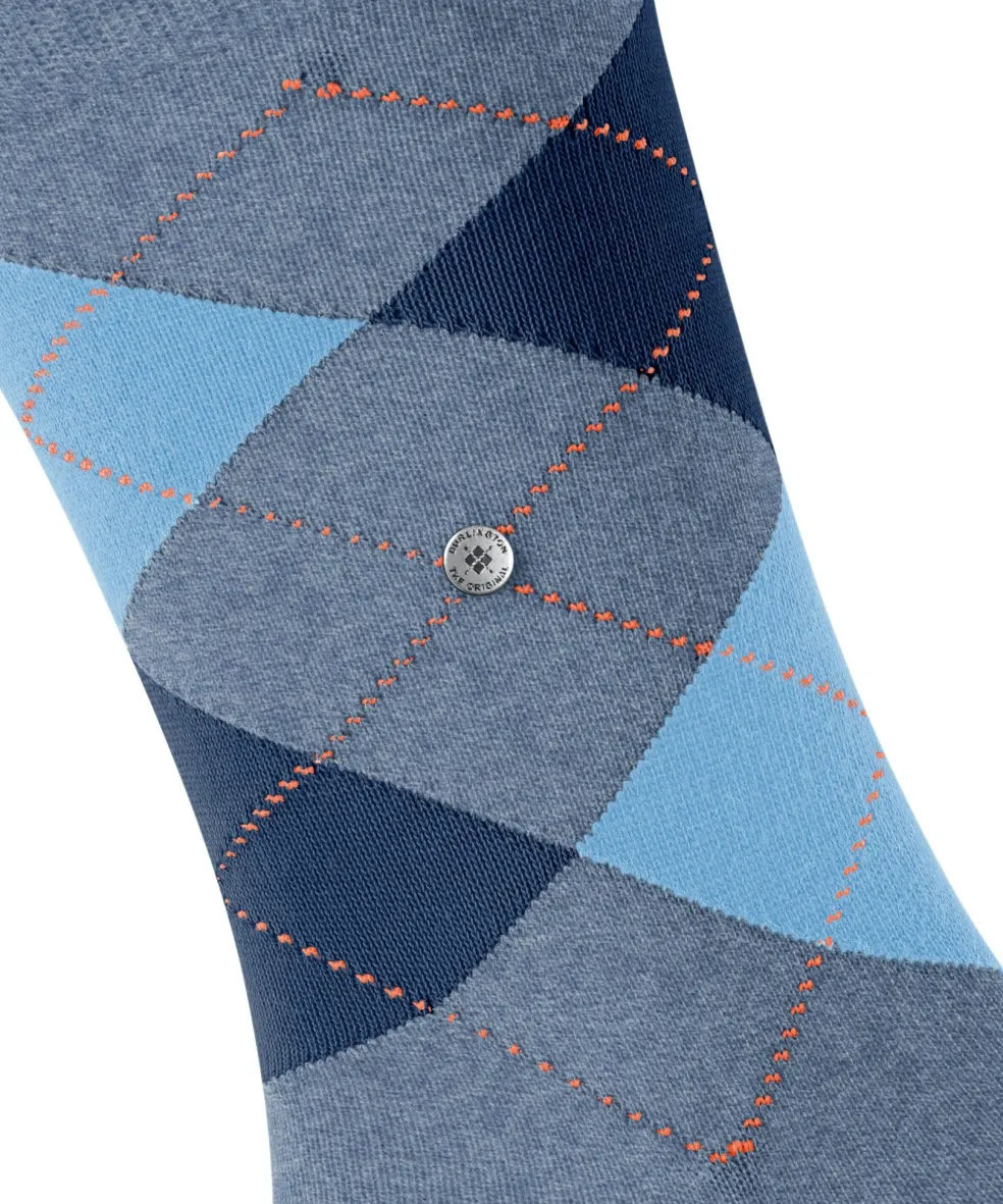 Burlington King herensokken, turquoise (turquoise)