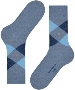 Burlington King herensokken, turquoise (turquoise)
