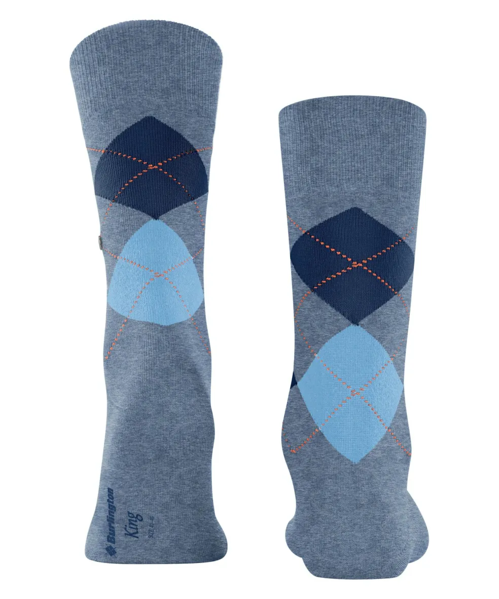 Burlington King herensokken, turquoise (turquoise)