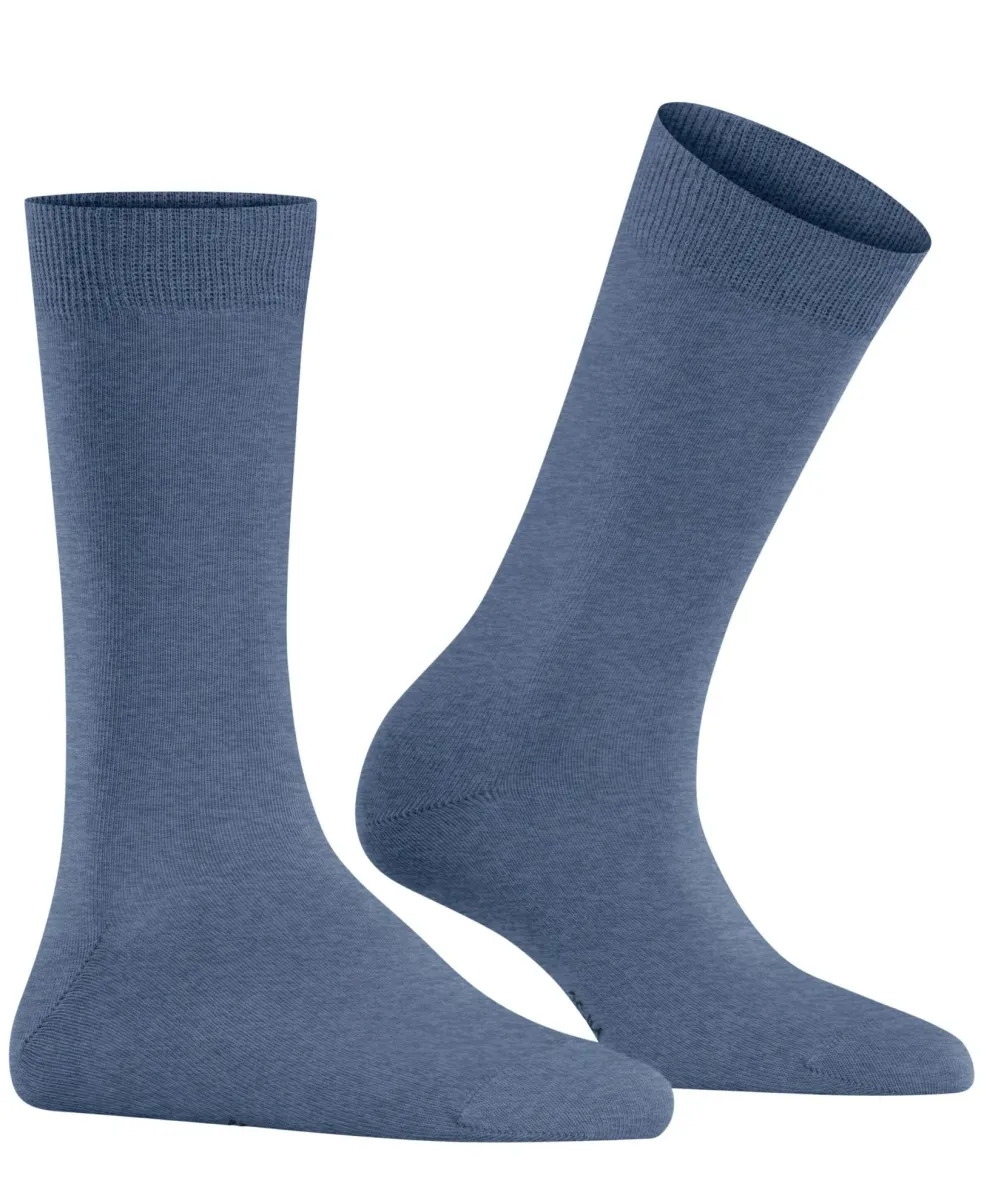Burlington Lady damessokken, blauw (light jeans)