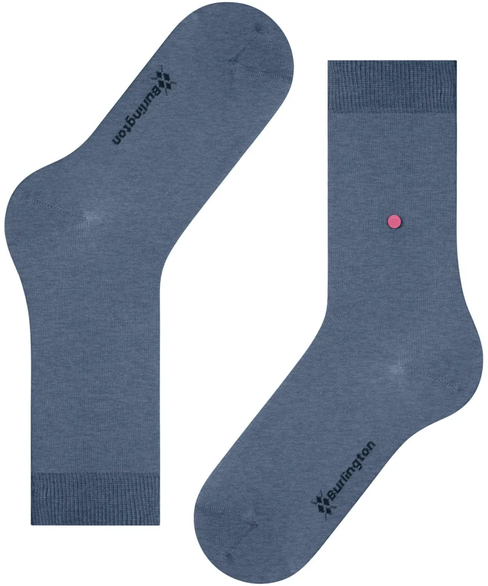 Burlington Lady damessokken, blauw (light jeans)