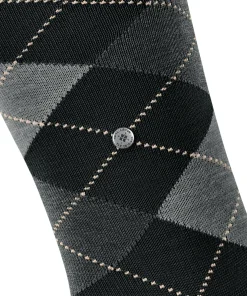 Burlington Manchester heren kniekousen, zwart (black)