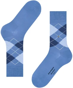 Burlington Manchester herensokken, turquoise (turquoise)
