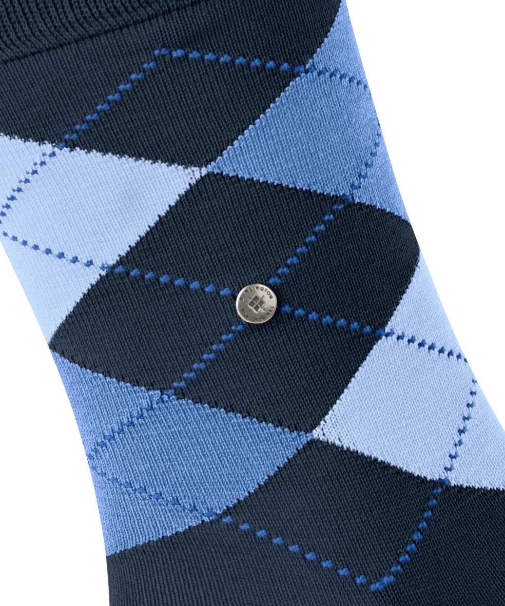 Burlington Manchester herensokken, blauw (marine)